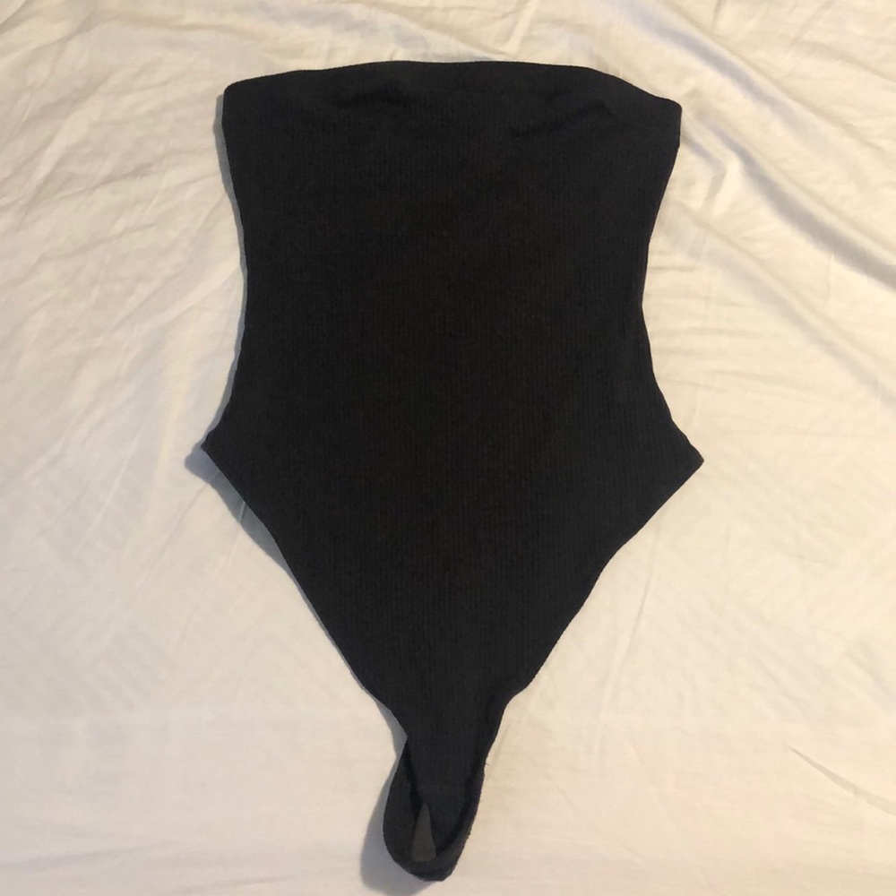 Urban Outfitters Strapless Black Body Suit